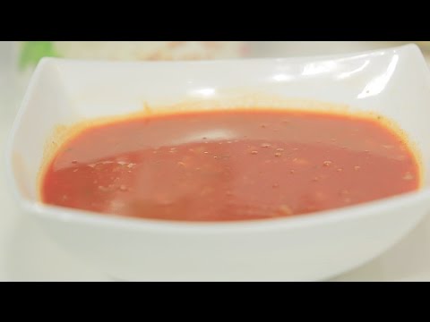طريقة اعداد شوربة الطماطم والثوم المشوي بالحمص